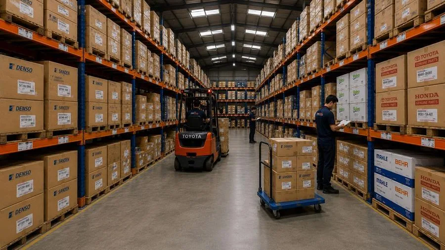 Cunleng Auto Parts warehouse — ready stock nationwide delivery